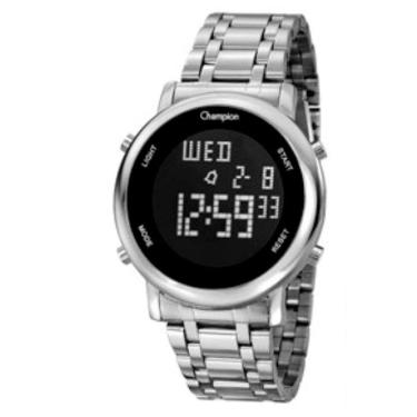 Imagem de Relogio Feminino Digital Negativo Prata Champion CH40213T