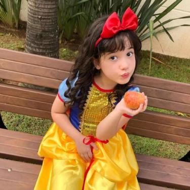 Imagem de Vestido Fantasia Infantil Princesa Branca De Neve - RR STORE, P veste 