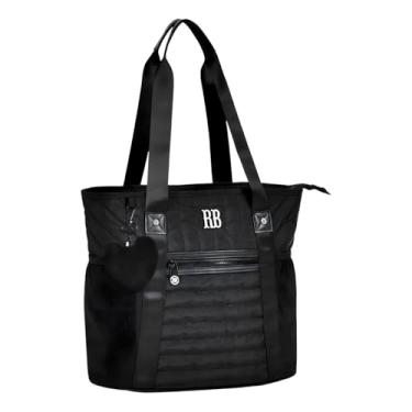 Imagem de Bolsa Feminina RB Grande Tote Bag Chaveiro (Preto)