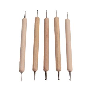 Imagem de Generic 5 Peças Ferramenta Caneta Pontilhadora de Ponta Dupla para Gravação Faça você Mesmo Escultura de Cerâmica Em Argila