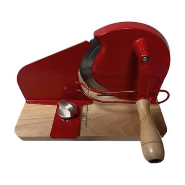Imagem de Ｂｅｓｇａ Fatiador de pão manual para pão caseiro, fatias uniformes, uso em padarias, restaurantes, açougues, cafeterias e padarias, Vermelho