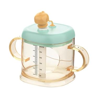 Imagem de Copo de Bebida Leite para Desenhos Animados Infantil Design Bonito Atrai Grau Alimentar Sem Odor Resistente a Impactos à Prova Vazamentos com Tampa Fácil Transportar Uso Diário em Casa e Passeios