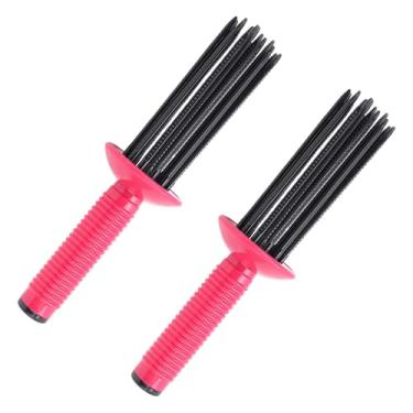 Imagem de ZJchao Pente de Rolo de Ondulação de 2 Peças, Pente de Ondulação, Ferramenta de Cabelo Encaracolado Antiderrapante, Modelador de Volume, Ferramenta Ideal para Salões Profissionais Com