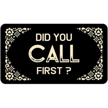 Imagem de AIKONGNICE Did You Call First 43.2 cm x 76.2 cm, tapete de entrada fácil de limpar, cor e tamanho bonitos para uso externo e interno, casa de banho, jardim, decoração de cozinha