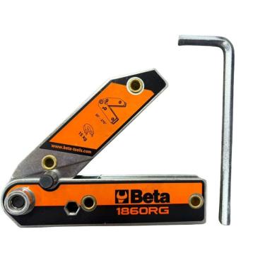 Imagem de Esquadro Magnético Ajustável 155x155mm Beta 1860rg – Preciso E Resistente Para Uso Profissional