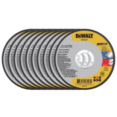 Imagem de Disco De Corte Dewalt Hp2 115x1.0x22mm Aço-inox – Combo 25 Unidades, Preciso E Resistente