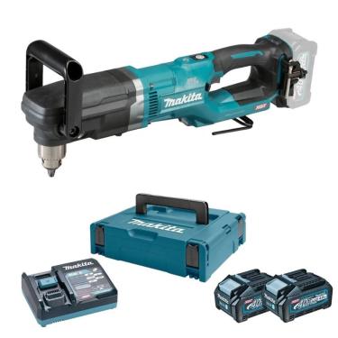 Imagem de Kit Furadeira Angular 40v Xgt 13mm Da001gz + 02 Baterias 40v 4ah Xgt 191k08-2 + Carregador Rápido