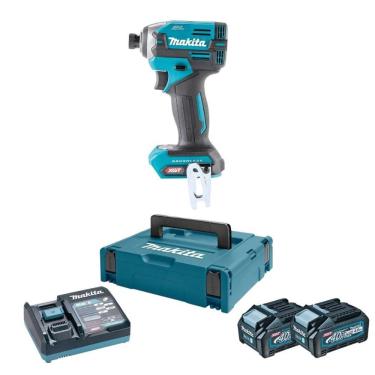 Imagem de Kit Parafusadeira De Impacto 40v Xgt Td003gz Sextavado + 02 Baterias 40v 4ah Xgt 191k08-2 + Carreg