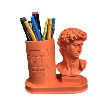 Imagem de Porta-canetas de resina Porta-lápis Pen Pot Desktop Organizer