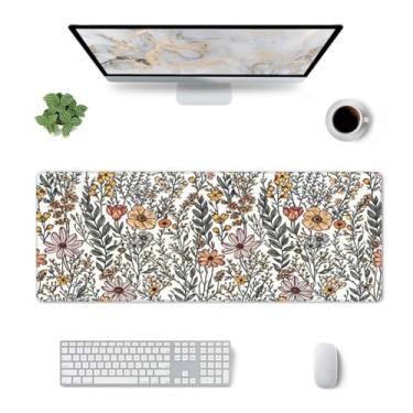Imagem de CANFLASHION Tapete de mesa, tapete de mesa de escritório 80 cm x 29 cm grande para jogos, mouse pad estendido durável para computador, tapetes de mouse grandes e grossos à prova d'água, base de