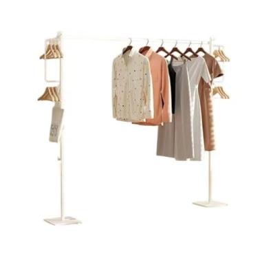 Imagem de Hhsdyl Varal Multiusos Roupa, Varal Dobrável Secar Roupa Casa Varal Varanda Secagem Edredões/Cabideiro Interior para Pendurar Roupa,White