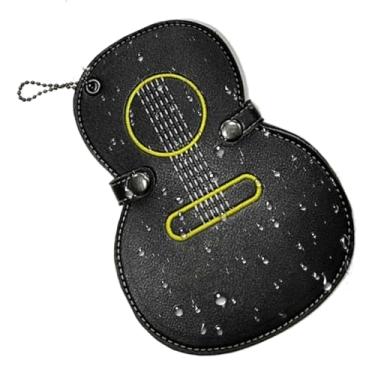 Imagem de Shakven Caixa de palhetas de guitarra, porta palhetas de guitarra, caso das picaretas da guitarra chaveiro, Bolsa de armazenamento de palhetas de grande capacidade, bolsa de suporte de palheta, caixa