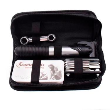 Imagem de Kit Ferramentas Bicicleta Bolsa Chaves Bike Remendo Reparo - Relet