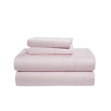 Imagem de LANE LINEN Lençóis de cama king size 100% algodão egípcio, lençóis de cama de algodão mercerizado, hotel de luxo, bolso profundo grosso, costuras francesas elegantes - lilás cinza