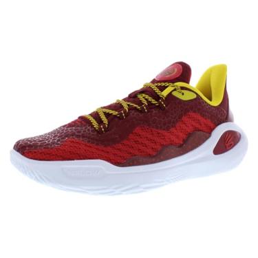 Imagem de Under Armour Curry 11 Champion Mindset Tênis unissex, Vermelho/amarelo., 43