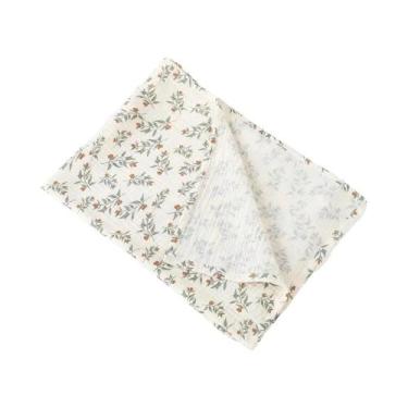 Imagem de Cobertor De Musselina De Algodão Com Estampa Floral Para Bebê Recém-Na
