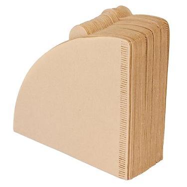 Imagem de Yosoo O do Filtro de café de 100 Pces, Filtros Descartáveis ​​da Polpa de Madeira para Gotejadores Cônicos Remove a Espuma das Partículas de café Graxa (Papel de V02 100 peças)