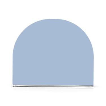 Imagem de Bandeja de guardanapo de acrílico azul de aço claro, suporte de toalhas de papel em forma de U, para 50 a 60 guardanapos, dispensador de bandeja de papel