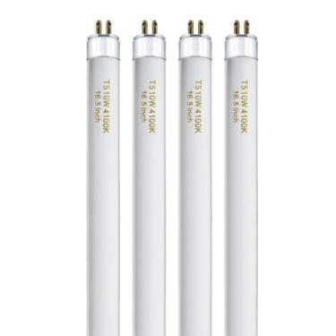 Imagem de Lâmpada T5 10W F10T5/CW 900lm 4000K G5 Base 16 cm, pacote com 4 - amgo