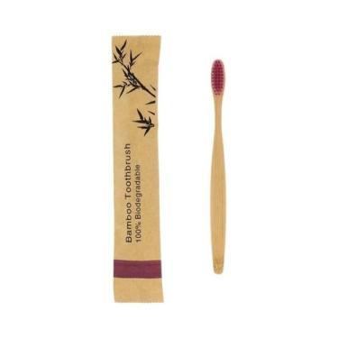 Imagem de Escovas De Dente De Bambu Com Cerdas Macias Para Adultos, Ecológicas, 