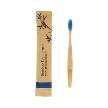 Imagem de Escovas De Dente De Bambu Com Cerdas Macias Para Adultos, Ecológicas, 
