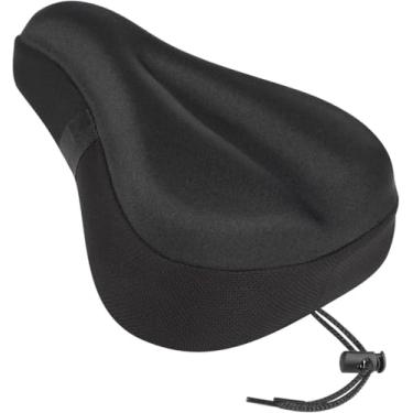 Imagem de Almofada de assento de bicicleta – Capa de selim de bicicleta acolchoada com gel | Ajuste universal para bicicletas Peloton, estacionárias, montanhas e de estrada – Confortável para ciclismo interno