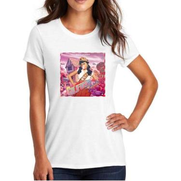 Imagem de Camiseta Feminina Katy Perry Cantora Baby Look Algodão - DTF, Branco, 