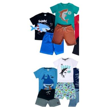 Imagem de Kit 3 conjunto infantil - Variadas, Preto, 123468 anos