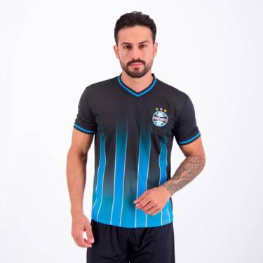 Imagem de Camisa Grêmio Degradê Preta e Azul, M