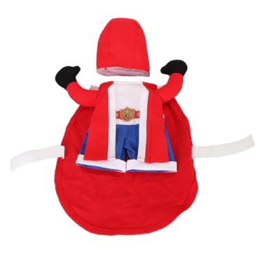 Imagem de Fantasia de boxer para animais de estimação CUOFYUNL respirável, leve e fofa, roupa de cosplay de cachorro engraçada para festa de Halloween (eu)