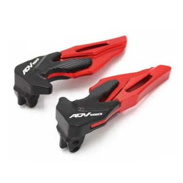 Imagem de Anti-derrapante Apoio Para Os Pés Traseiro, Pedal Do Passageiro Para Adv150 2019 2020 Pcx125 150, Para(Red)