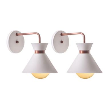 Imagem de Kit 2 Arandelas Interno Retro Dubai Alumínio Decorações - IDEALLUME, B