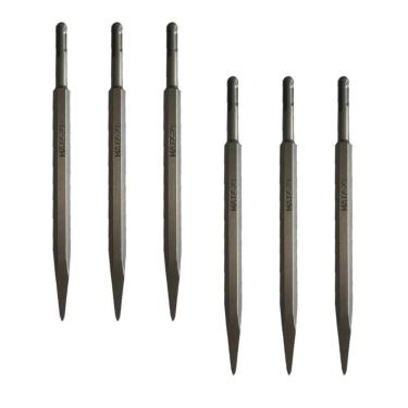 Imagem de Kit 6 Ponteiro Martelete Perfurador Sds Plus 14X250Mm Matz