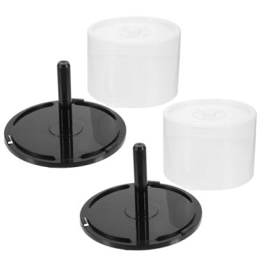 Imagem de Gadpiparty 2 peças de porta-discos de armazenamento de CD vazios, organizadores vazios, simples se pequeno, recipiente portátil, armazenamento de disco, suporte de armazenamento de armazenamento de