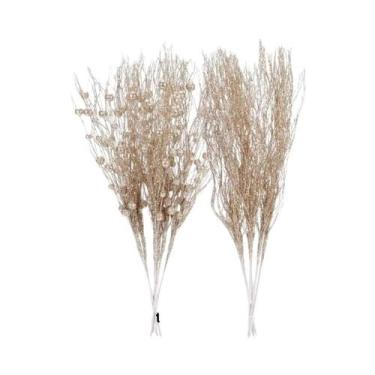 Imagem de Galhos Artificiais Com Glitter E Frutas Para Decoração De Árvore De Na