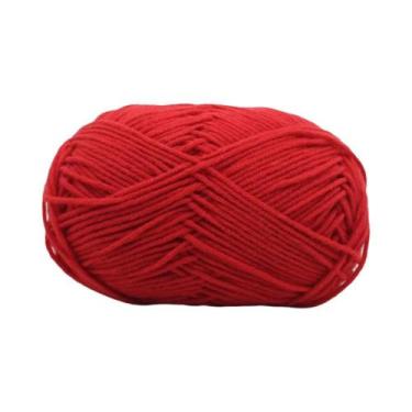 Imagem de Fio De Lã Macia De Algodão 50g Para Crochê E Tricô, Anti-Pilling, Para