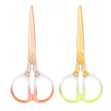 Imagem de Honagu Tesouras, tesouras de aço inoxidável de acrílico transparente, tesouras profissionais de escritório para casa, escola, escritório, faça você mesmo, corte de tecido de costura, uso geral, 2