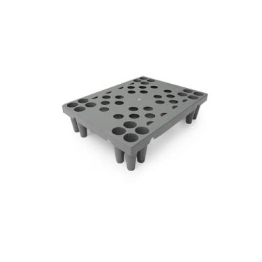 Imagem de Paletes De Plástico, Paletes Leves E Empilháveis, Paletes De Piso Resistentes À Umidade, Adequadas Para Porões, Cozinhas E Garagens.(Gray,60 * 30 * 10cm)