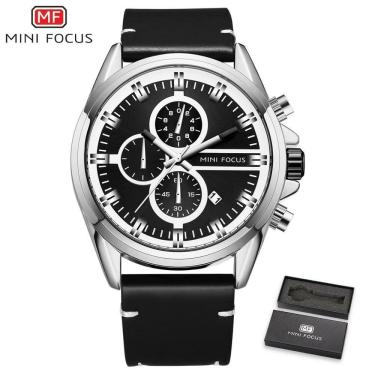 Imagem de Relógio Masculino Mini Focus Mf0130g à Prova D'água Preto