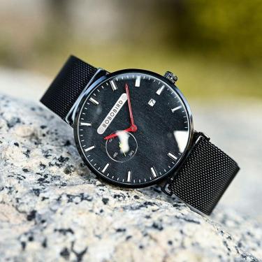 Imagem de Relógio Masculino De Luxo Bobo Bird Gt049 à Prova D'água Preto