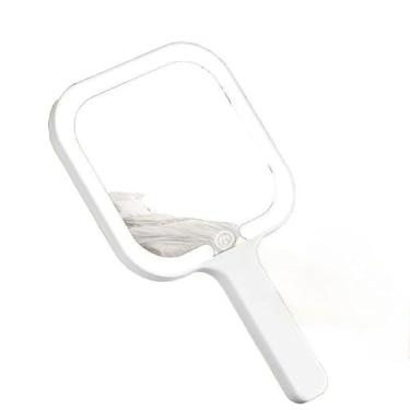 Imagem de Espelho de mão com Led recarregável USb para maquiagem 025-010/011(QUADRADO)