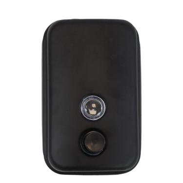 Imagem de Dispenser Sofisticado Para Sabonete Líquido E álcool Gel 500ml - Inox Preto Moderna