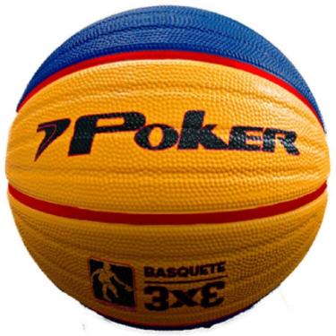 Imagem de Bola Basquete Poker 3x3 - Azulverm