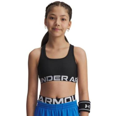 Imagem de Top de Treino Under Armour Crossback Infantil, Preto, 12