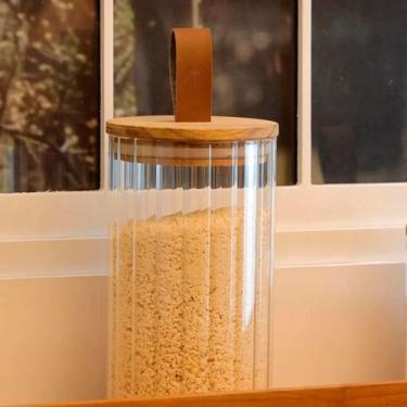 Imagem de Pote para mantimentos de vidro borossilicato Classic 800 ml com tampa 