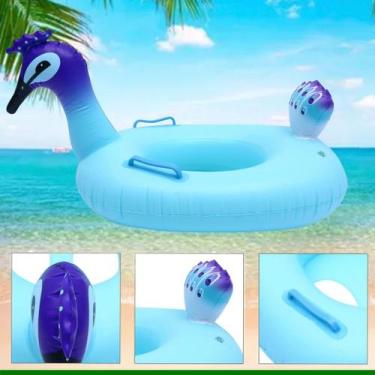 Imagem de Boia Inflável Infantil Com Pezinhos Bichos Diversos - Snel, Pavão