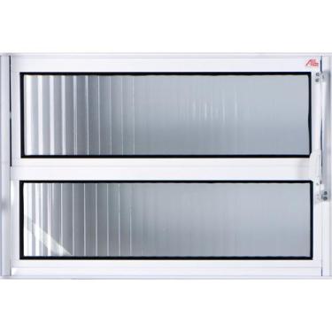 Imagem de Vitro Basculante de Alumínio  0,40 X 0,60 Linha All Modular Cor Branco