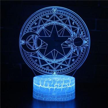 Imagem de Candeeiro de mesa de acrílico 3D Night Light Eastern Deities Creative 