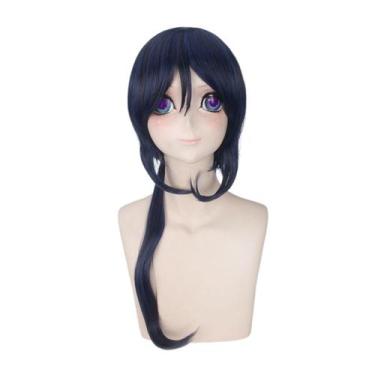 Imagem de Peruca de cosplay K Yatogami Kuroh sintética para festa de Halloween -