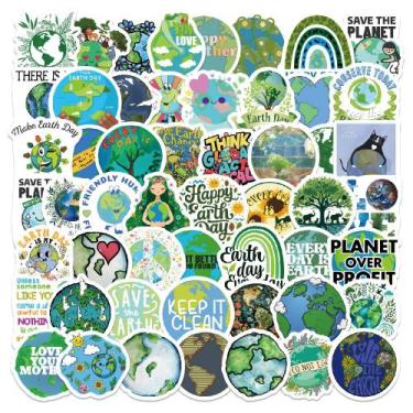 Imagem de Adesivos Protect Nature Doodle, 100 unidades, ecológicos Earth D - yiw